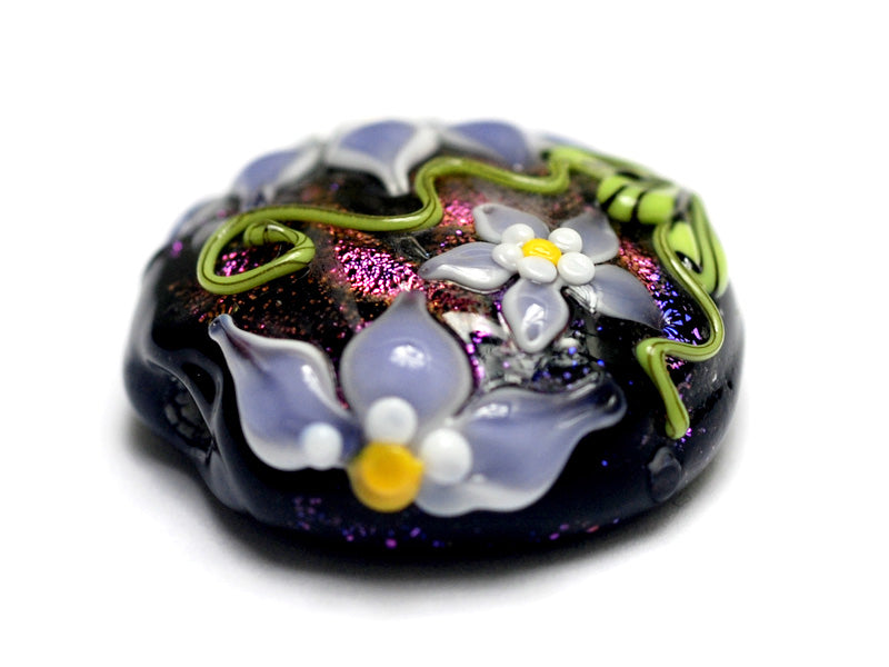 11838102 - Lilac's Elegance Lentil Focal Bead