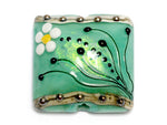 11838604 - Seafoam Florals Pillow Focal Bead