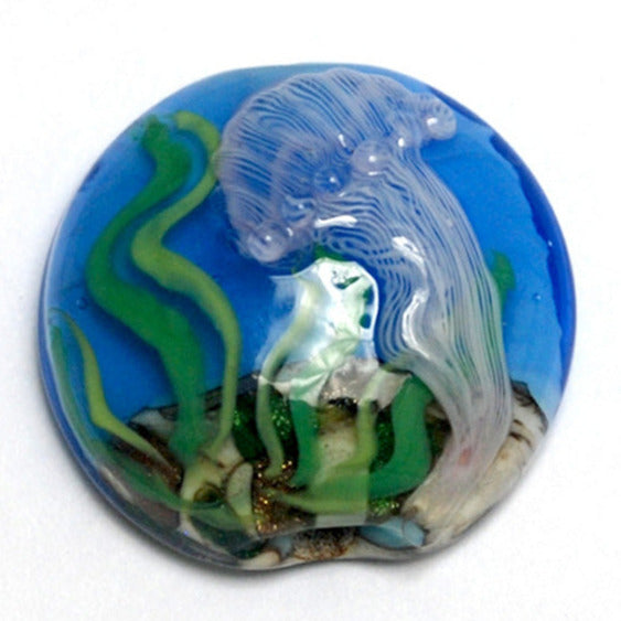 11838702 - Sea Jellies Lentil Focal Bead