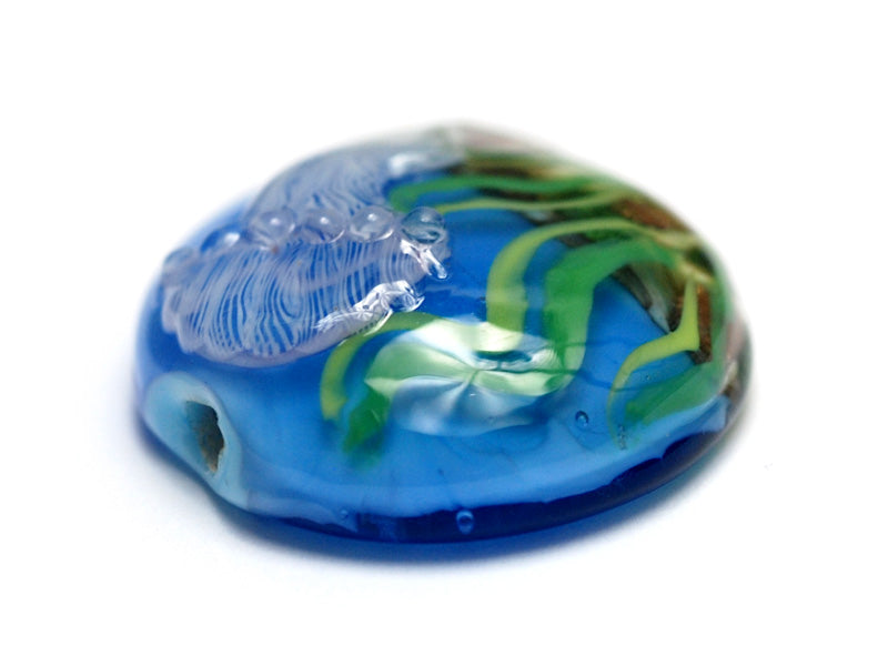 11838702 - Sea Jellies Lentil Focal Bead