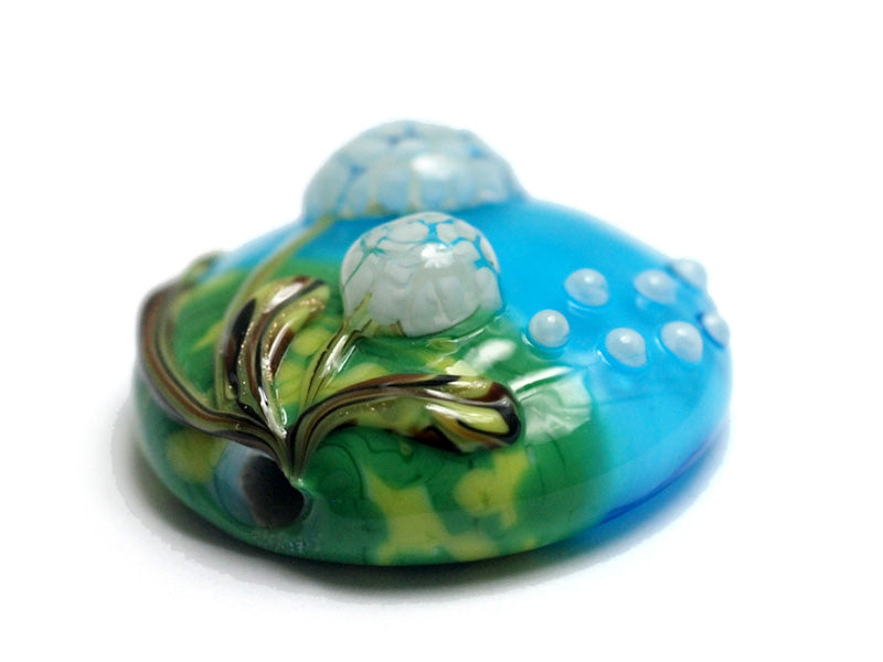 11838902 - Dandelion Wishes Lentil Focal Bead