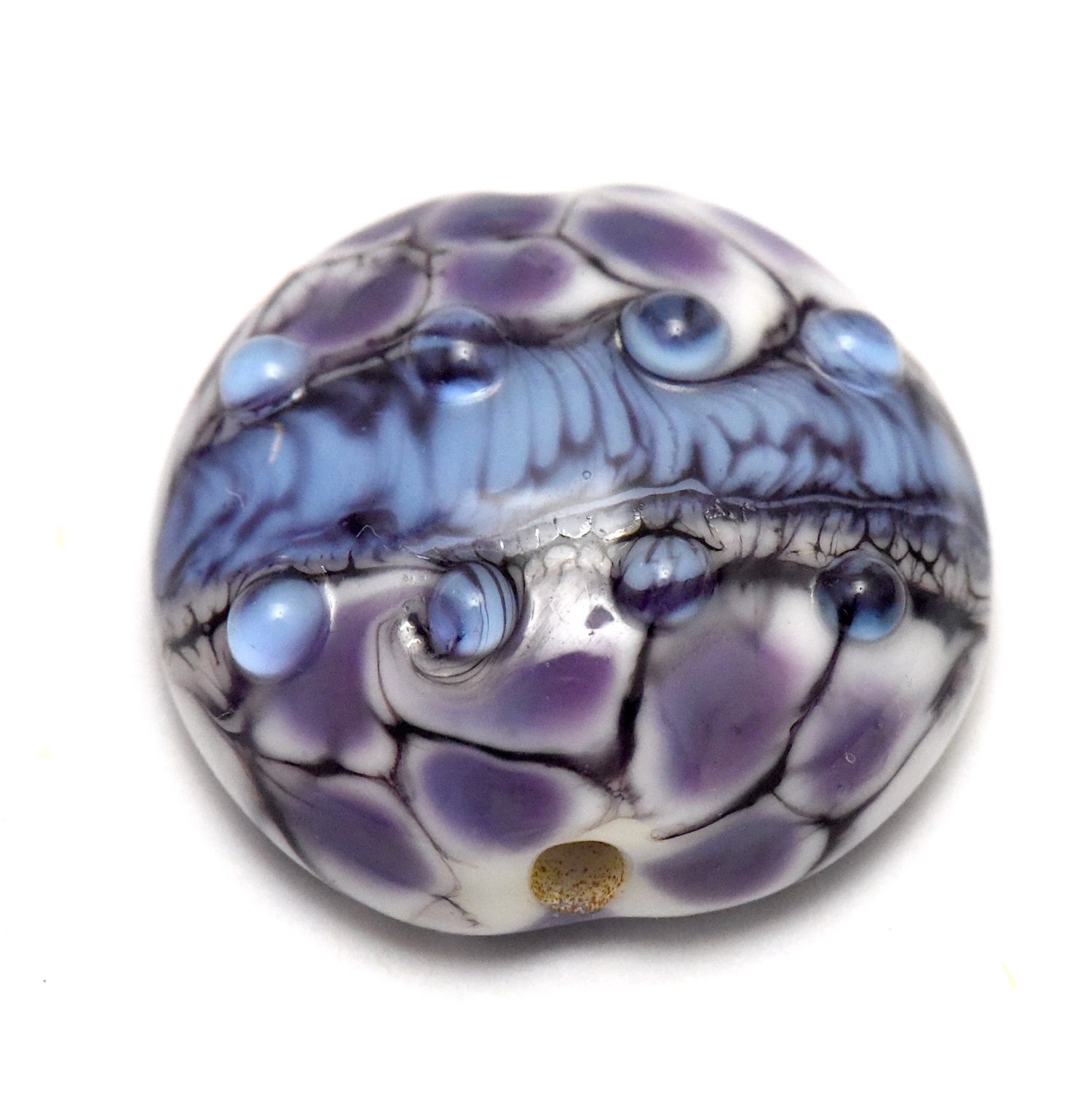 11839202 - Lavender Rock River Lentil Focal Bead