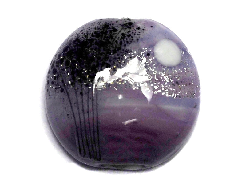 11839502 - African Violet Moonlight Lentil Focal Bead