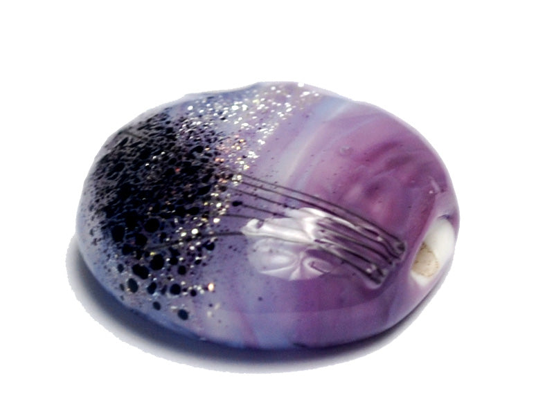 11839502 - African Violet Moonlight Lentil Focal Bead