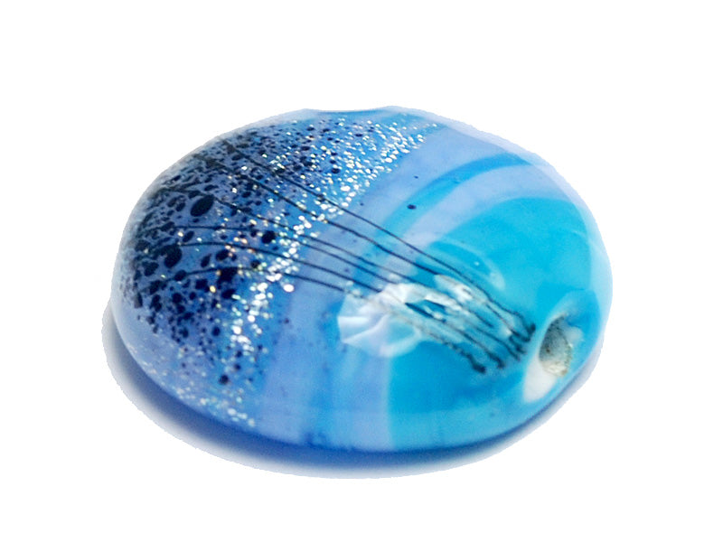 11839602 - Bluebell Moonlight Lentil Focal Bead