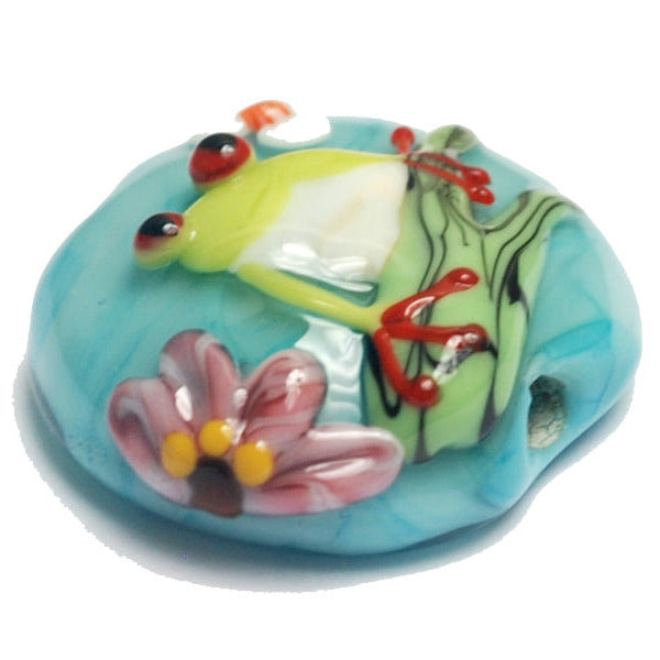 11839902 - Happy Frog Lentil Focal Bead