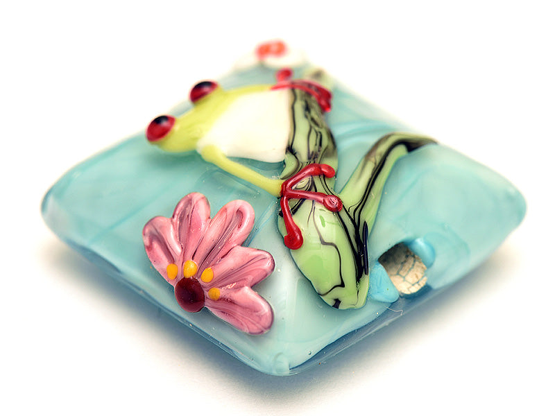 grace lampwork beads artisan handmade glass beads SRA