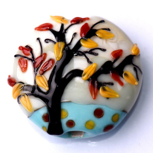 grace lampwork beads artisan handmade glass beads SRA