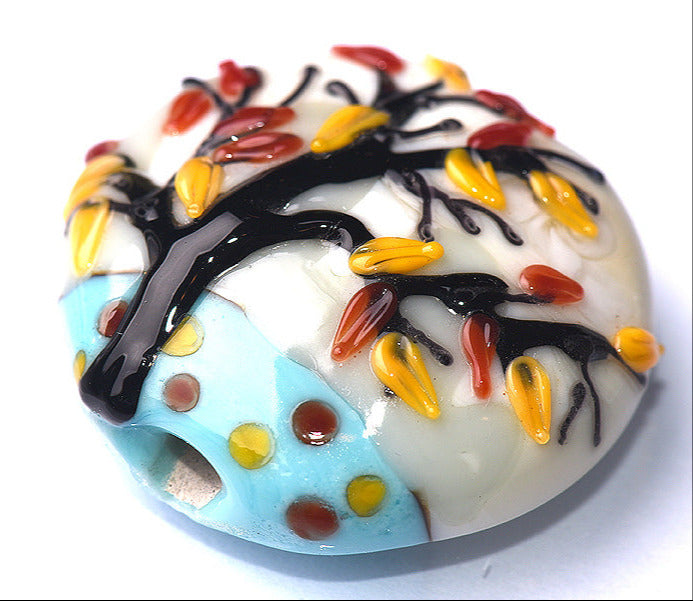 grace lampwork beads artisan handmade glass beads SRA