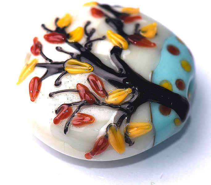 grace lampwork beads artisan handmade glass beads SRA