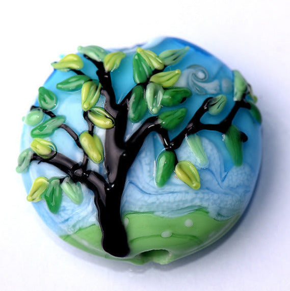 grace lampwork beads artisan handmade glass beads SRA