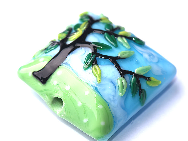 grace lampwork beads artisan handmade glass beads SRA