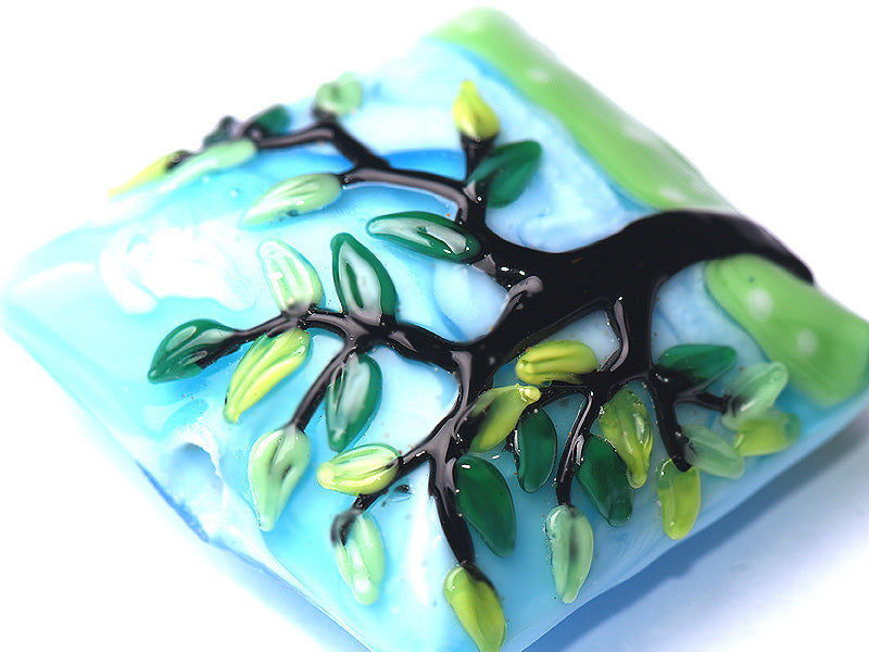 grace lampwork beads artisan handmade glass beads SRA