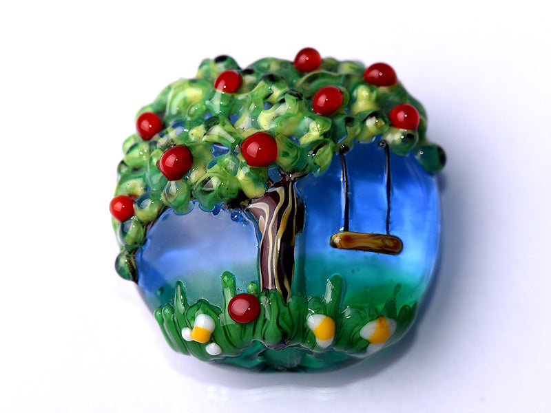 grace lampwork beads artisan handmade glass beads SRA