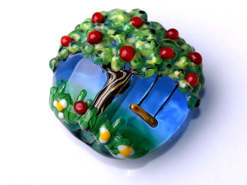 grace lampwork beads artisan handmade glass beads SRA