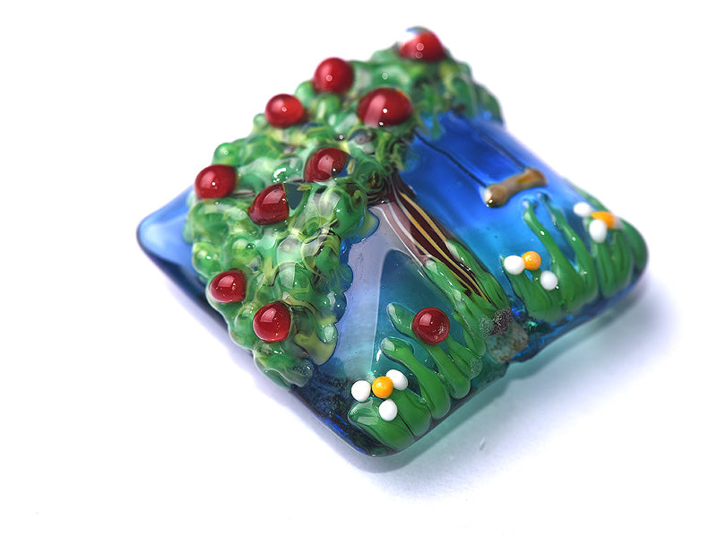 grace lampwork beads artisan handmade glass beads SRA