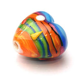 Grace Lampwork Beads, Hawaii Beach Sunset, heart