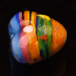 Grace Lampwork Beads, Hawaii Beach Sunset, heart