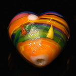 Grace Lampwork Beads, Hawaii Beach Sunset, heart