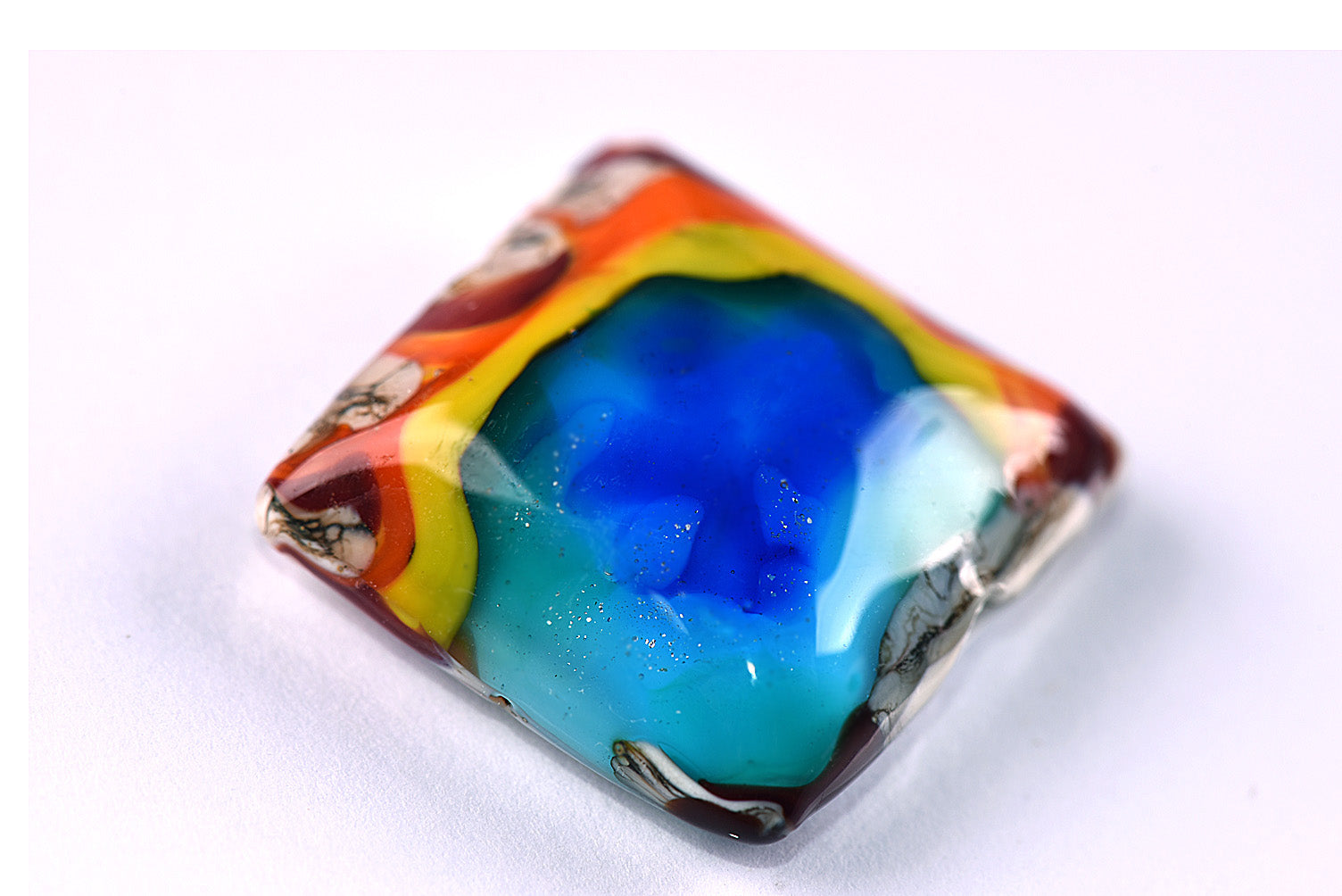 Yellowstone Midway Geyser Basin grace lampwork beads artisan handmade glass beads SRA
