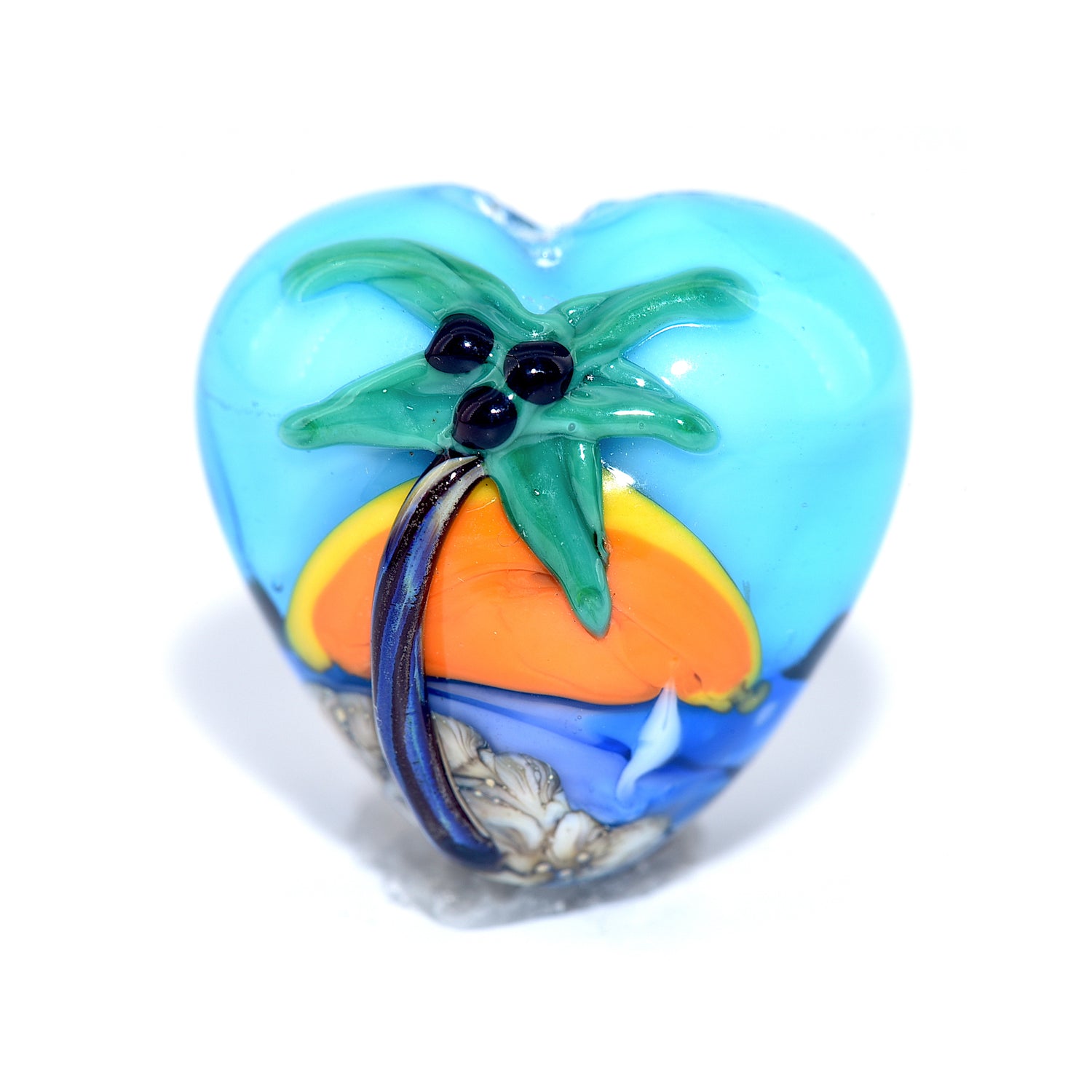 11841405 - Palm Tree Sunset Heart