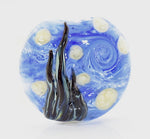 The Starry Night Lentil Focal Bead