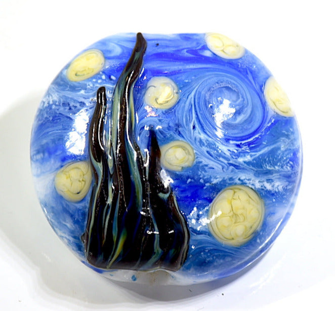 11841502 - The Starry Night Lentil Focal Bead