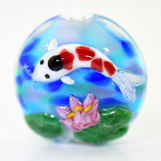 11842102 - Koi Fish Lentil Focal Bead