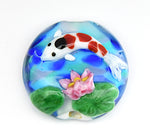 Koi Fish Lentil Glass Bead