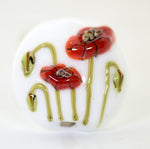 California Poppy Flower Lentill Focal Bead