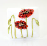 California Poppy Flower Pillow Focal Bead