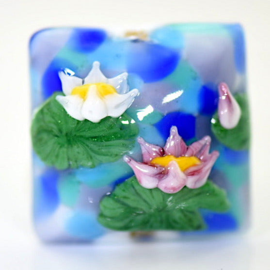 Water Lily Pillow Focal Bead