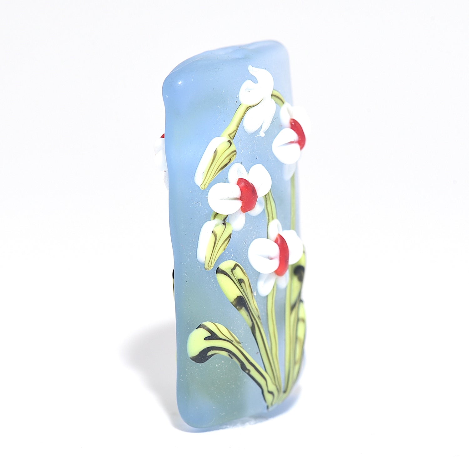 11842503 - White Orchid Kalera Focal Bead