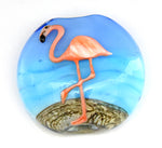 Flamingo Lentil Focal Bead