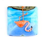 flamingo glass beads