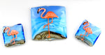 flamingo glass beads