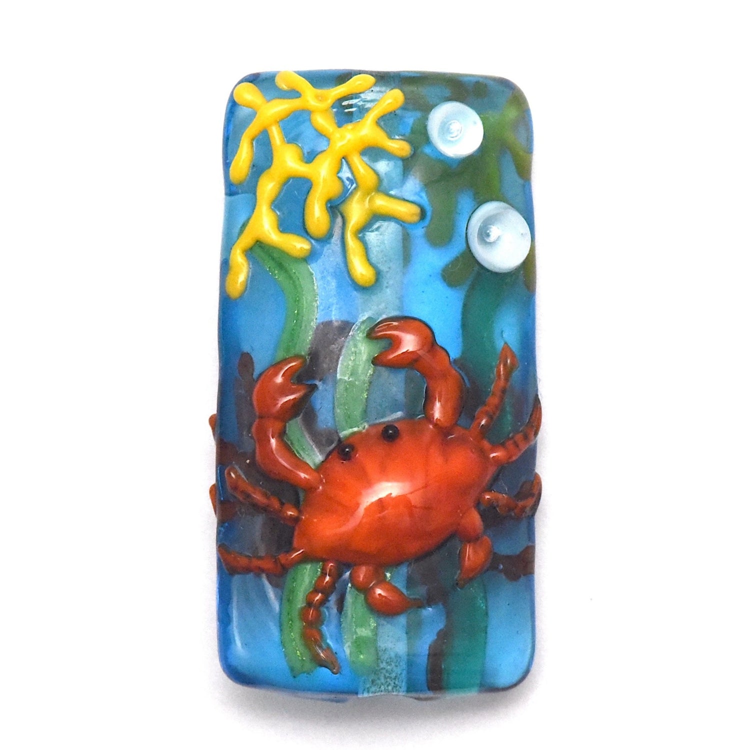 11843003 - Red Crab Kalera Focal Bead