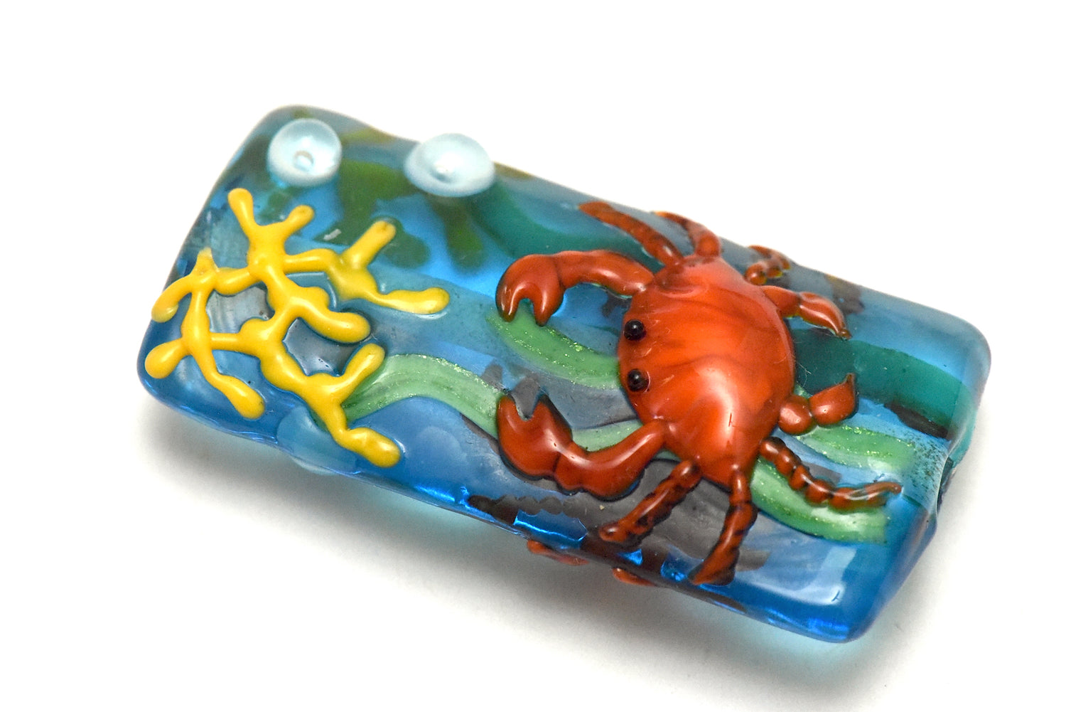 11843003 - Red Crab Kalera Focal Bead