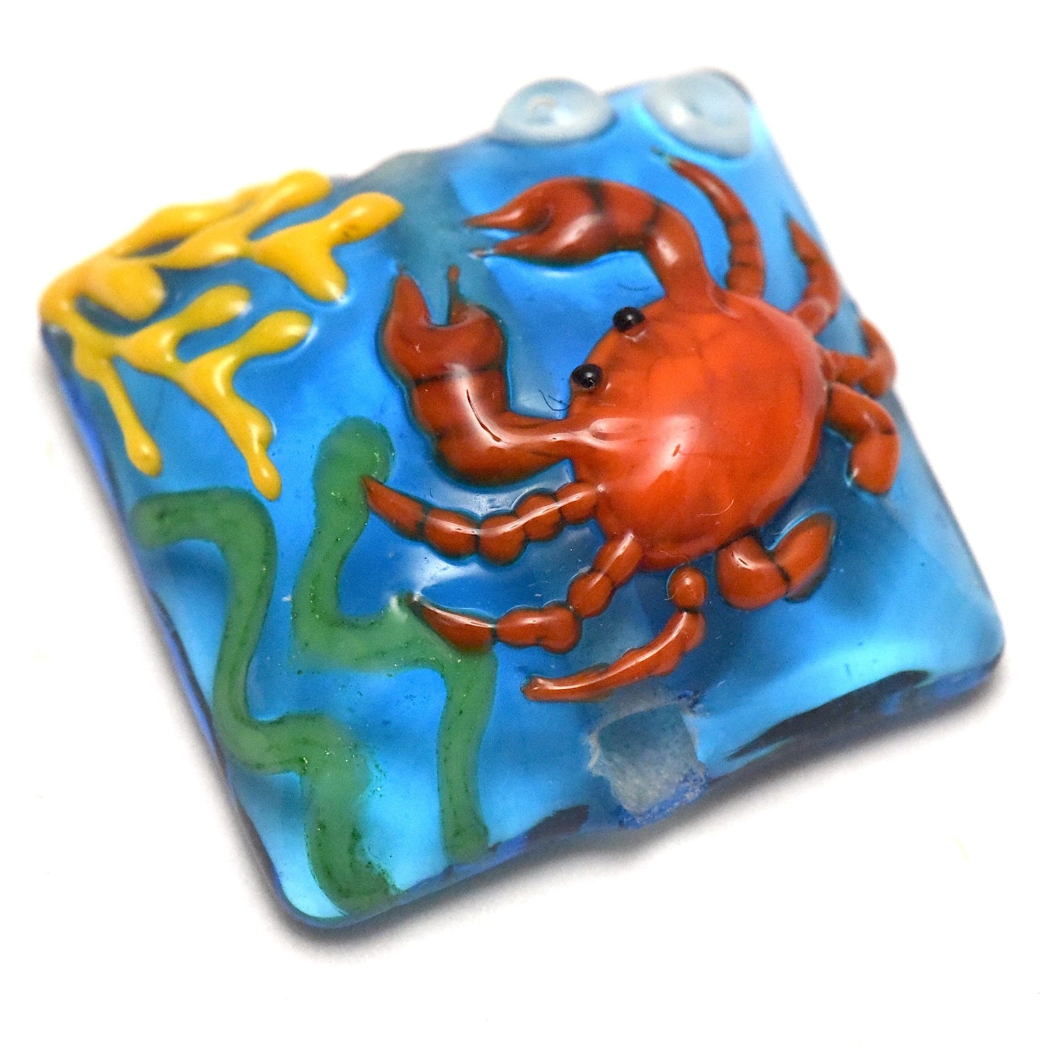 11843004 - Red Crab Pillow Focal Bead