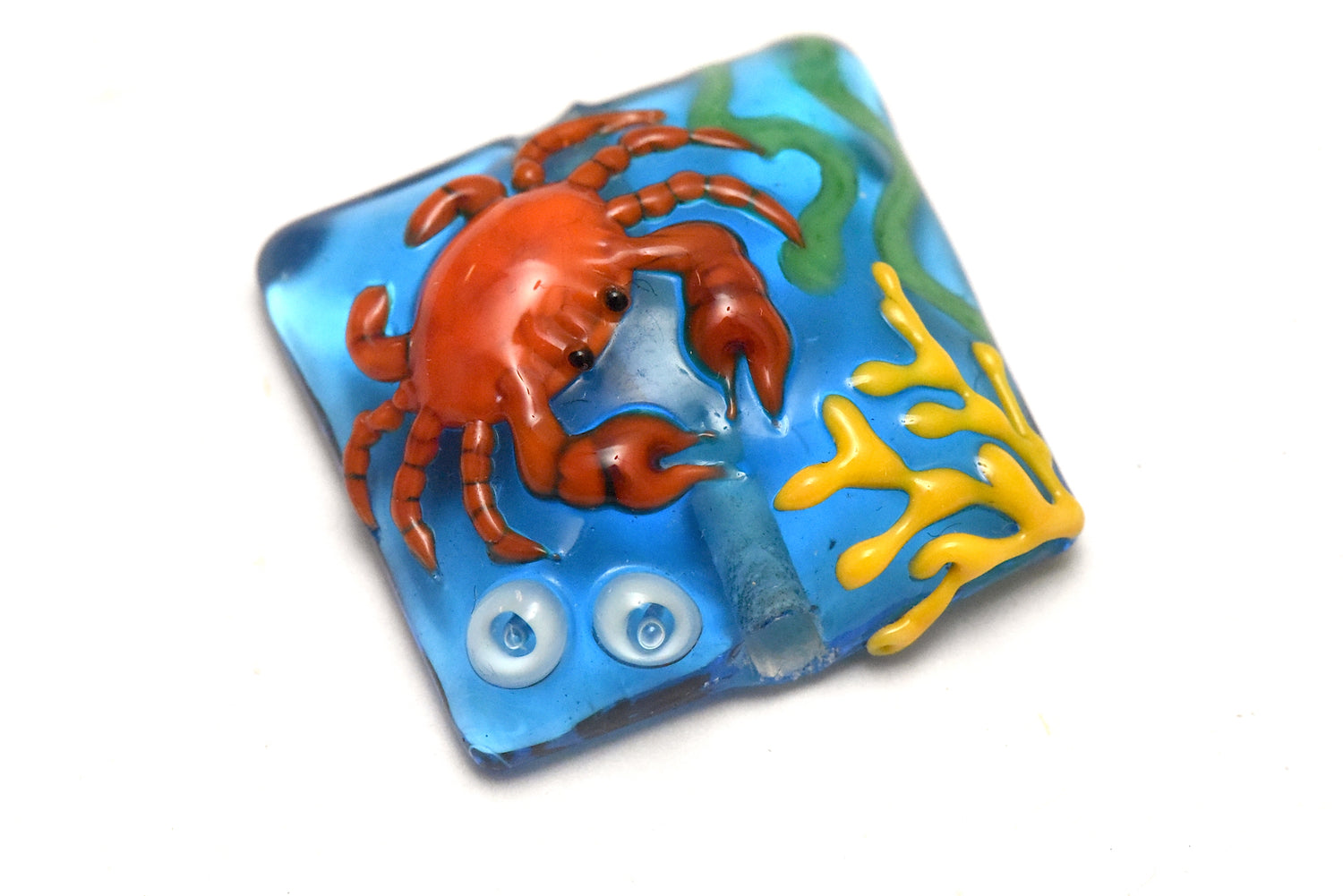 11843004 - Red Crab Pillow Focal Bead