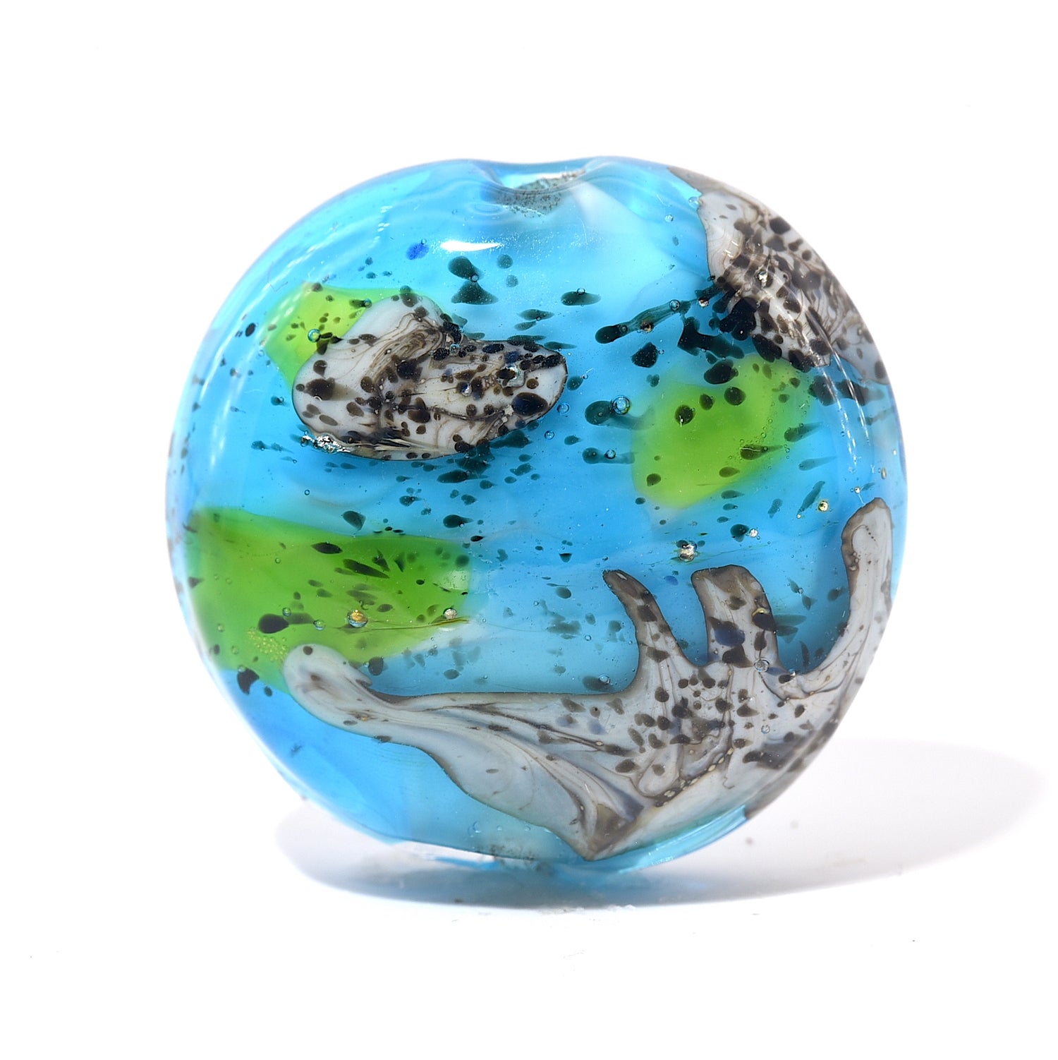 11843203 - Java Moss Pond Lentil Focal Bead