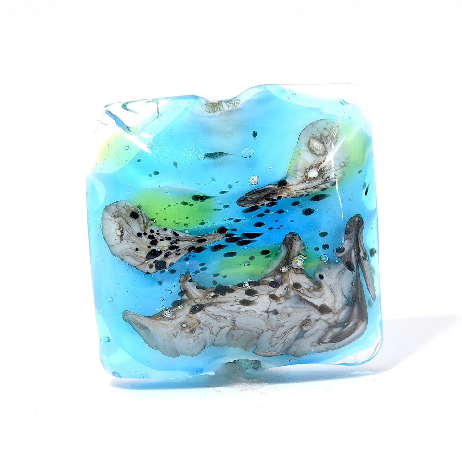 11843204 - Java Moss Pond Pillow Focal Bead