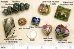 grace lampwork beads artisan handmade glass beads SRA