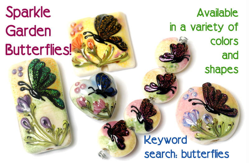 grace lampwork beads artisan handmade glass beads SRA
