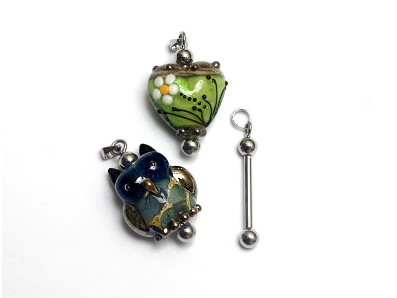 19mm - Silver-plated Bead Bar