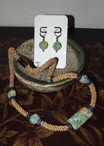 LC-Garden Path Kumihimo Necklace and Earring Set