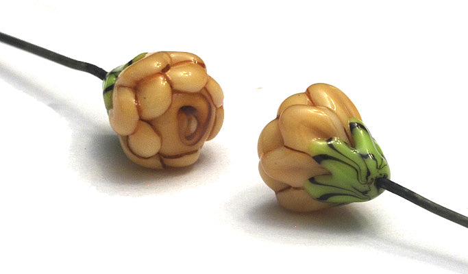 GHP-04: Taupe Floral Headpin