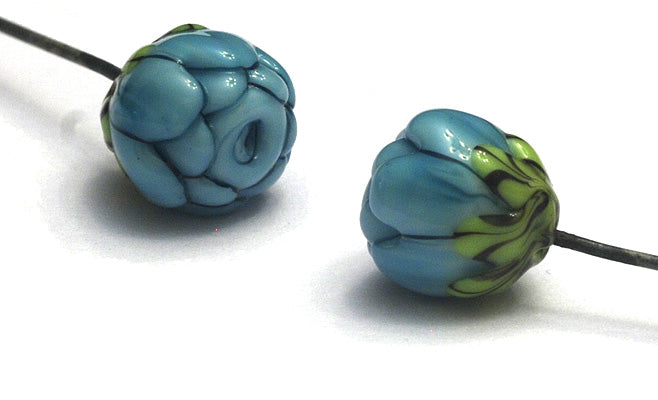 GHP-07: Blue Floral Headpin