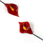 GHP-21: Red Calla Lily Floral Headpin