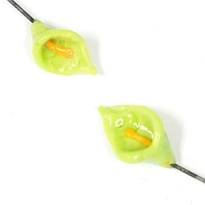 GHP-25: Lime Green Calla Lily Floral Headpin